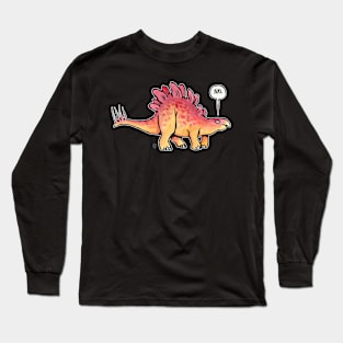 Stegosaurus says NO Long Sleeve T-Shirt